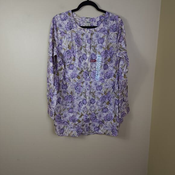Duluth Wrinklefighter Tunic in Pink Floral Size L - Picture 1 of 9